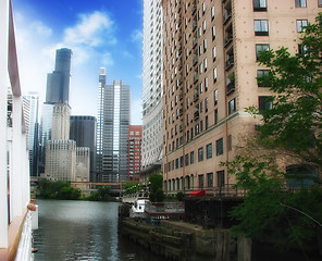 Image showing Chicago Buildings and Skyscrapers, Illinois