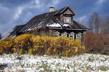 Image showing Detached Village House in the Fall