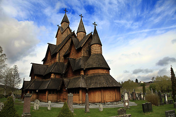 Image showing Old wooden church