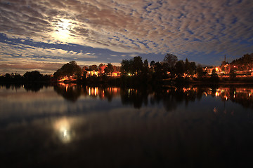 Image showing Skien at night