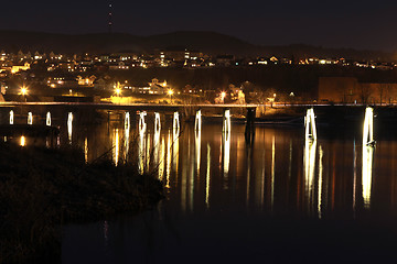 Image showing Skien at night