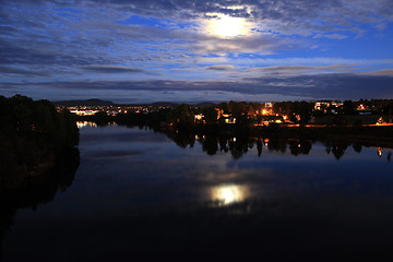 Image showing Skien at night