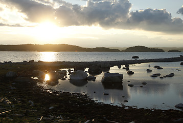 Image showing Jomfruland the sunset.