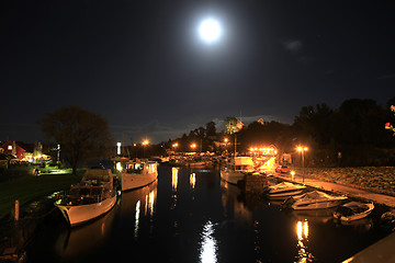 Image showing Night in Kristiansand