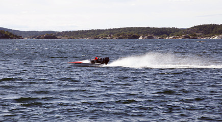 Image showing Small speed boat.