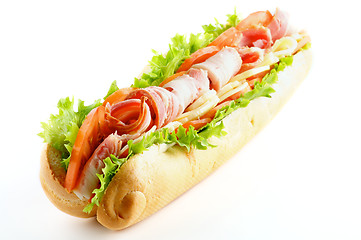 Image showing Big Tasty Baguette Sandwich