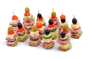 Image showing Arrangement of Appetizers