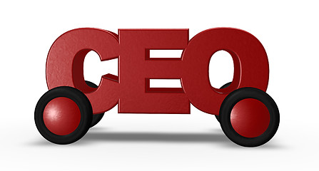 Image showing ceo on wheels