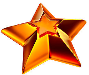 Image showing shiny gold star