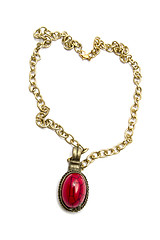 Image showing Retro necklace and pendant