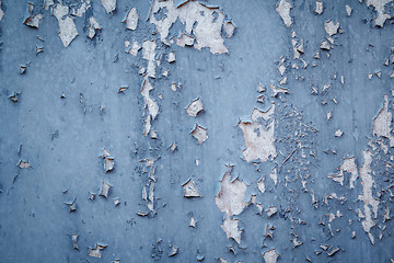 Image showing peeling blue grunge background