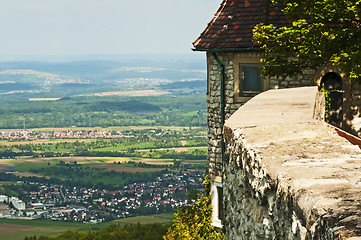 Image showing Panoramic view of the German castle Teck