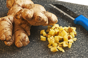 Image showing sliced ginger