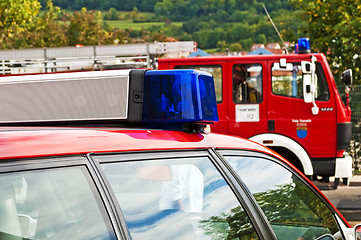 Image showing vehicles of the German fire department