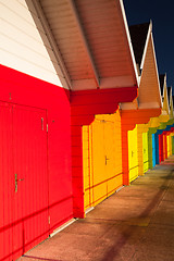 Image showing Beach huts 