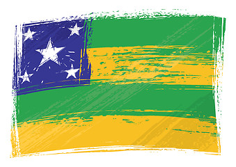 Image showing Grunge Sergipe flag