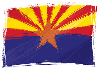 Image showing Grunge Arizona flag