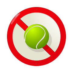 Image showing No more tennis
