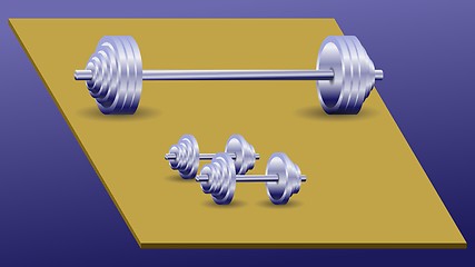 Image showing dumbbells