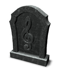 Image showing music is dead