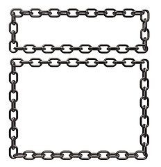 Image showing metal chains frame