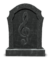 Image showing music is dead