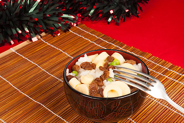 Image showing Christmas salad