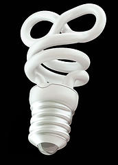 Image showing infinity or eternity symbol light bulb isolated