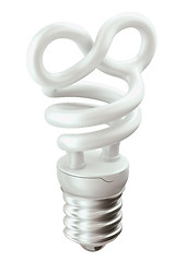 Image showing Endlessness symbol light bulb isolated on white