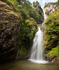 Image showing Waterfall in Himalayas: Nature landscape