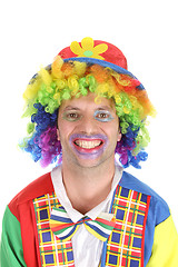 Image showing happy crazy clown