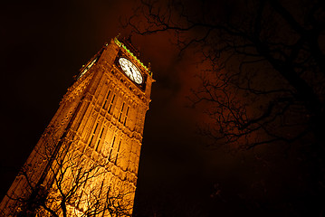 Image showing Big Ben at night