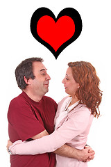 Image showing middle age in love couple