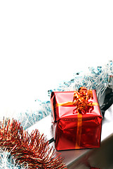 Image showing beautiful christmas gifts on white background