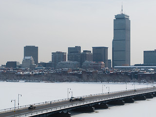 Image showing Boston Charles River winter