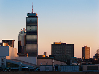Image showing Boston Back Bay over MIT roofs