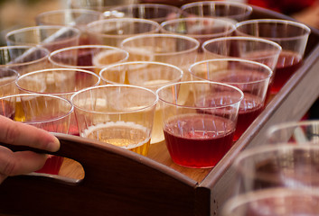 Image showing Tray with cups