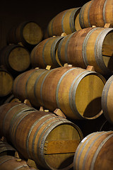 Image showing Barrels of South African wine