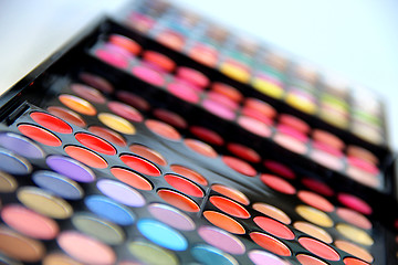 Image showing Professional cosmetic palette