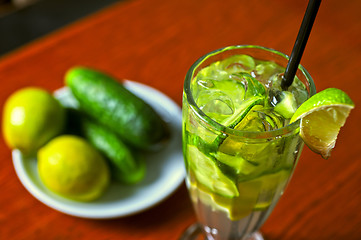 Image showing cucumber lemonade