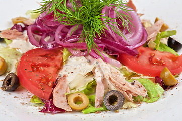 Image showing chicken meat filet salad