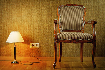 Image showing Lamp And Armchair