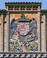 Image showing old coat of Spain in Toledo