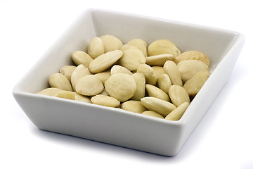 Image showing Peeled  almonds