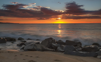 Image showing Costa Brava, sunrise