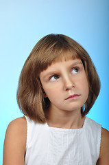 Image showing pensive child