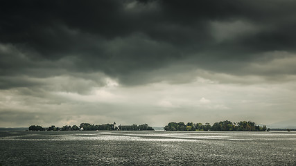 Image showing dramatic Chiemsee