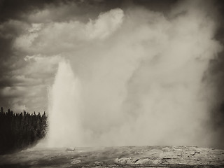 Image showing Old Faithful, Yellowstone National Park