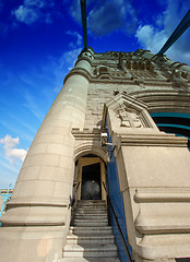 Image showing Powerful structure of Tower Bridge in London