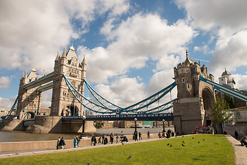 Image showing Power and Magnificence of Tower Bridge Structure over river Tham